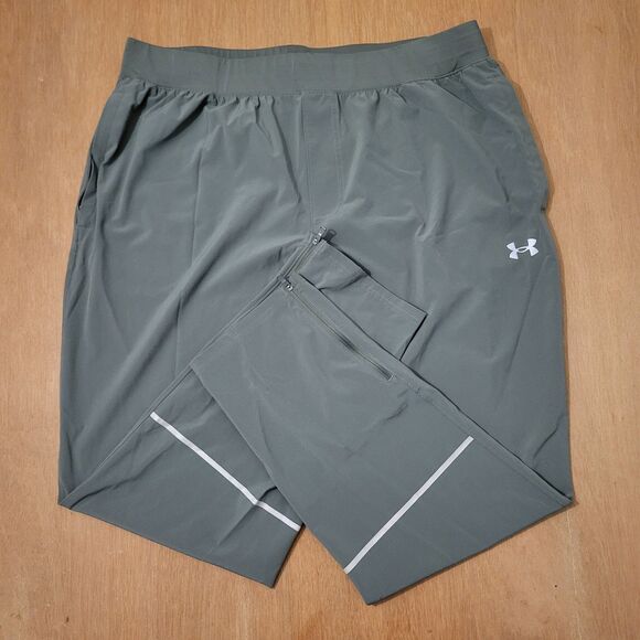 Under Armour UA Storm Run Green Track Pants Size 2XL Men's Flaw - Picture 3 of 16